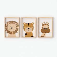Carica l'immagine nel visualizzatore di Gallery, Tris di quadri in legno "Giungla" 20X30