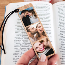 Carica l'immagine nel visualizzatore di Gallery, Segnalibro in legno con foto personalizzabile