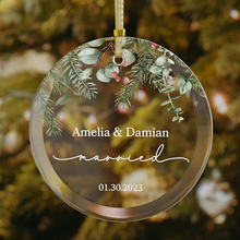 Carica l'immagine nel visualizzatore di Gallery, Segnaposto tondo "Married Love" personalizzabile