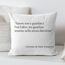 Carica l'immagine nel visualizzatore di Gallery, Cuscino 40x40cm personalizzabile con frase