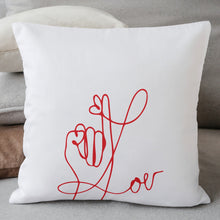 Carica l'immagine nel visualizzatore di Gallery, Coppia di Cuscini 40x40cm "Filo Rosso"
