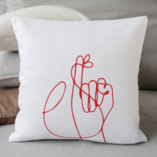 Carica l'immagine nel visualizzatore di Gallery, Coppia di Cuscini 40x40cm "Filo Rosso"