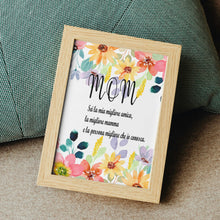 Carica l'immagine nel visualizzatore di Gallery, Quadro legno 20x30 "Mamma flower"
