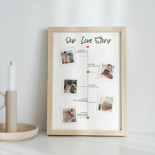 Carica l'immagine nel visualizzatore di Gallery, Quadro in legno "Our Love Story" personalizzabile 20x30