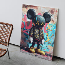 Carica l'immagine nel visualizzatore di Gallery, Tela in Canvas KAWS X Mickey LV