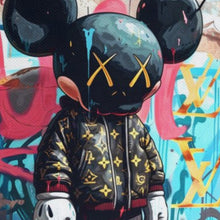 Carica l'immagine nel visualizzatore di Gallery, Tela in Canvas KAWS X Mickey LV