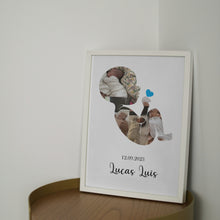 Carica l'immagine nel visualizzatore di Gallery, Quadro nascita bimbo personalizzabile 20X30