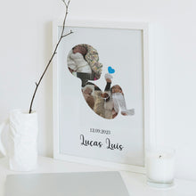 Carica l'immagine nel visualizzatore di Gallery, Quadro nascita bimbo personalizzabile 20X30