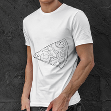 Carica l&#39;immagine nel visualizzatore di Gallery, T-shirt bianca di coppia &quot;Pizza&quot;
