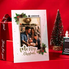 Carica l'immagine nel visualizzatore di Gallery, Targa bianca "Merry Christmas" 10x15cm personalizzabile