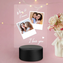 Carica l'immagine nel visualizzatore di Gallery, Targa "I love you" con base a led personalizzabile 15cm x 20cm