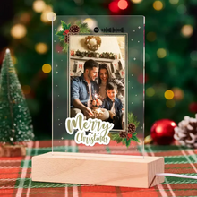 Carica l'immagine nel visualizzatore di Gallery, Targa con base in legno a led e codice spotify con foto personalizzabile