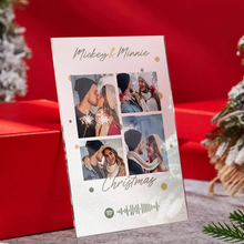 Carica l'immagine nel visualizzatore di Gallery, Targa "Merry Christmas" con codice spotify 10x15cm personalizzabile
