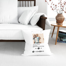 Carica l'immagine nel visualizzatore di Gallery, Cuscino con codice spotify e foto personalizzabile 40 cm x 40 cm