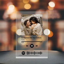 Carica l'immagine nel visualizzatore di Gallery, Targa con codice spotify e foto personalizzabile 15cm x 20cm