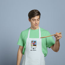 Carica l'immagine nel visualizzatore di Gallery, Grembiule bianco personalizzabile con foto e codice spotify