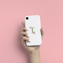 Carica l'immagine nel visualizzatore di Gallery, Cover bianca con lettera "Flower" personalizzabile