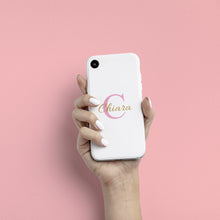 Carica l'immagine nel visualizzatore di Gallery, Cover bianca con lettera e nome personalizzabile