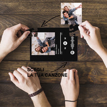Carica l'immagine nel visualizzatore di Gallery, Puzzle nero verticale codice spotify con foto personalizzabile 20cm x 30cm