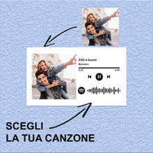 Carica l'immagine nel visualizzatore di Gallery, Card rosa da portafogli con codice spotify e foto personalizzabile 8,5x5,5