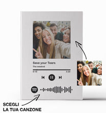 Carica l'immagine nel visualizzatore di Gallery, Agenda con codice spotify e foto personalizzabile