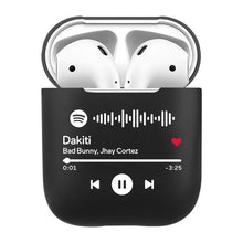 Carica l'immagine nel visualizzatore di Gallery, Cuffie Bluetooth nero pastello con codice spotify personalizzabile