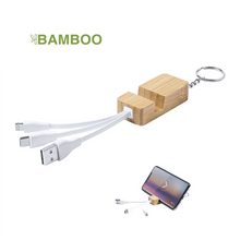 Carica l'immagine nel visualizzatore di Gallery, Caricabatterie multifunzionale in Bambù