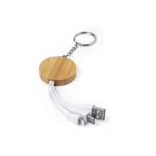 Carica l'immagine nel visualizzatore di Gallery, Portachiavi con caricabatterie in Bambù