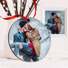 Carica l'immagine nel visualizzatore di Gallery, Decoro natalizio con foto personalizzabile