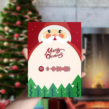 Carica l'immagine nel visualizzatore di Gallery, Cartolina babbo natale con codice Spotify personalizzabile