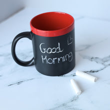 Carica l'immagine nel visualizzatore di Gallery, Tazza lavagna rossa personalizzabile con gessetto