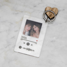 Carica l'immagine nel visualizzatore di Gallery, Portachiavi con codice Spotify e foto personalizzabile 8,5 x 5,5 cm