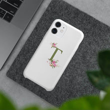 Carica l'immagine nel visualizzatore di Gallery, Cover bianca con lettera "Flower" personalizzabile