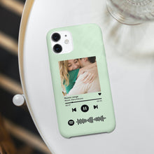Carica l'immagine nel visualizzatore di Gallery, Cover turchese con codice spotify e foto personalizzabile