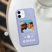 Carica l'immagine nel visualizzatore di Gallery, Cover light blue con codice spotify e foto personalizzabile