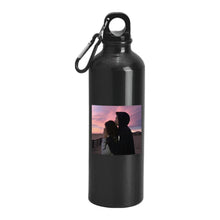 Carica l'immagine nel visualizzatore di Gallery, Borraccia termica nera 750ml con foto personalizzabile