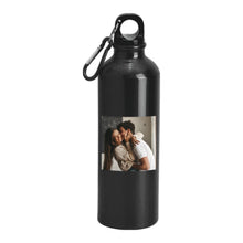 Carica l'immagine nel visualizzatore di Gallery, Borraccia termica nera 750ml con foto personalizzabile