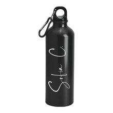 Carica l'immagine nel visualizzatore di Gallery, Borraccia termica nera 750ml con nome personalizzabile