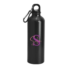 Carica l'immagine nel visualizzatore di Gallery, Borraccia termica nera 750ml con lettera e nome personalizzabile