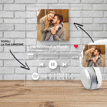 Carica l'immagine nel visualizzatore di Gallery, Targa con codice spotify e foto personalizzabile 10cm x 15cm