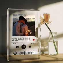 Carica l'immagine nel visualizzatore di Gallery, Targa Maxi con codice spotify e foto personalizzabile 15cm x 20cm