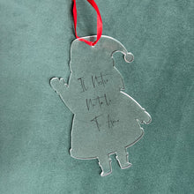Carica l'immagine nel visualizzatore di Gallery, Decoro Babbo Natale con foto o dedica personalizzabile