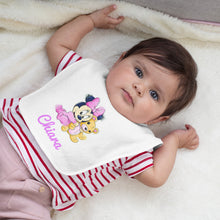 Carica l'immagine nel visualizzatore di Gallery, Bavaglino "Minnie" con nome personalizzabile