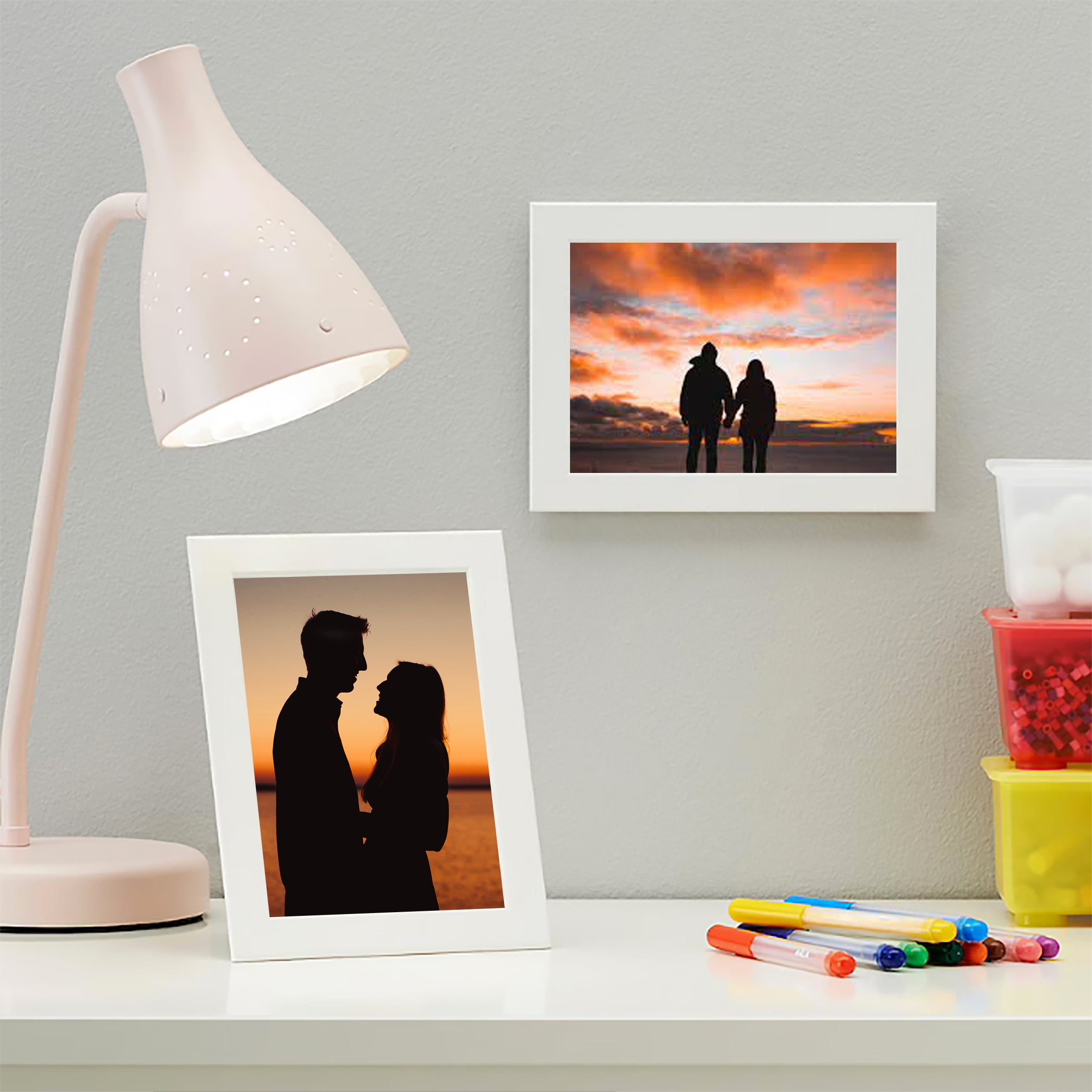 Quadro bianco con foto personalizzabile 13x18cm –