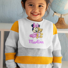 Carica l'immagine nel visualizzatore di Gallery, Bavaglino "Minnie" con nome personalizzabile