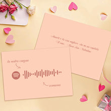 Carica l'immagine nel visualizzatore di Gallery, Cartolina con brano e dedica personalizzabile