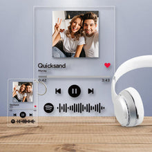 Carica l'immagine nel visualizzatore di Gallery, Combo Targa + portachiavi con codice Spotify e foto personalizzabile