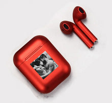 Carica l'immagine nel visualizzatore di Gallery, Cuffie bluetooth Rosso perlato con foto personalizzabile
