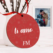 Carica l'immagine nel visualizzatore di Gallery, Decoro natalizio con frase personalizzabile