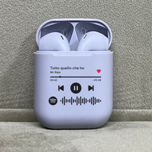 Carica l'immagine nel visualizzatore di Gallery, Cuffie Bluetooth glicine pastello con codice spotify personalizzabile
